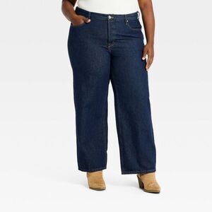 Universal Thread - Women's Mid-Rise 90's Baggy Denim Jeans - Universa Dark Wash